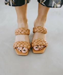 0 Limit Fashion Aluna Braided Slide Sandal