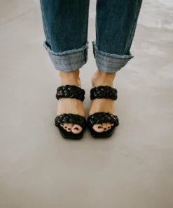 0 Limit Fashion Aluna Braided Slide Sandal