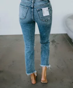 VERVET By Flying Monkey Lovie Straight Crop Jean Bottoms