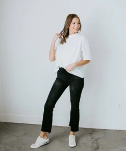 Lauriebelles Archie Mock Neck Tee By Chelsea DeBoer