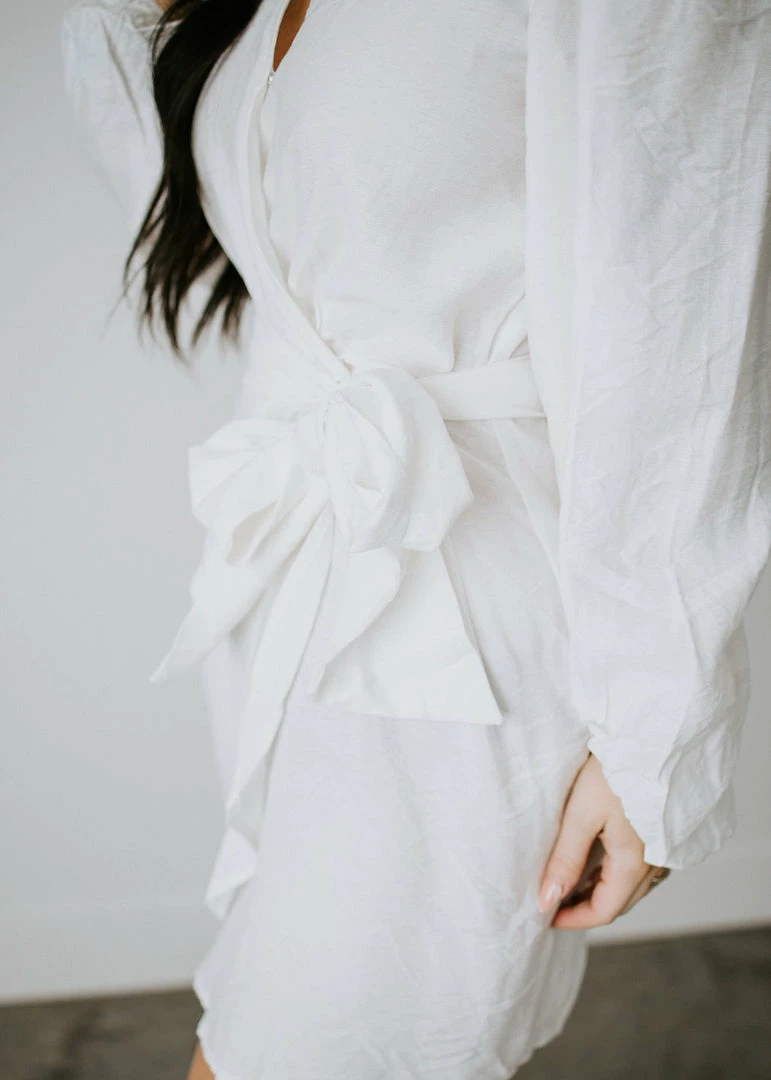 Peach Love California Dresses Tirzah Wrap Mini Dress 5 Peach Love California Dresses Tirzah Wrap Mini Dress