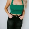Le Lis Tops Back Story Cropped Knit Tank