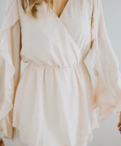 Peach Love Sunlit Soiree Romper Taylor & Olivia's Live Try On