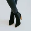 Lauriebelles Sara Block Heel Chelsea Bootie Shoes