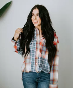 Ee:some Keysha Patchwork Plaid Top