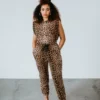 Strut & Bolt Animal Attitude Leopard Jumpsuit