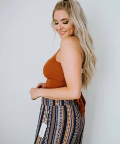 Le Lis Tops Back Story Cropped Knit Tank