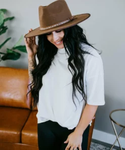 Lauriebelles Archie Mock Neck Tee By Chelsea DeBoer