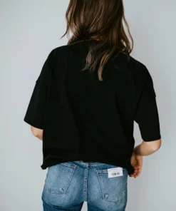 Lauriebelles Archie Mock Neck Tee By Chelsea DeBoer