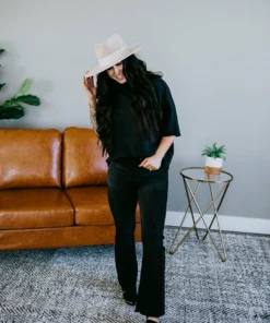 Lauriebelles Archie Mock Neck Tee By Chelsea DeBoer