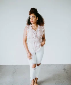 Doe & Rae Tops Moira Ruffle Peplum Top