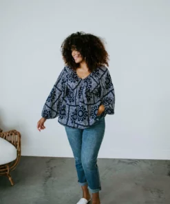 Tony Mary Everly Bandana Print Top