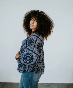 Tony Mary Everly Bandana Print Top