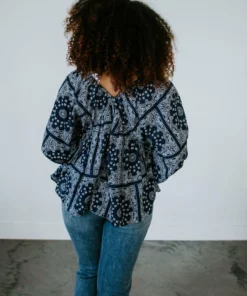 Tony Mary Everly Bandana Print Top