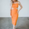 Mable Hot Shot Bodycon Midi Dress Dresses