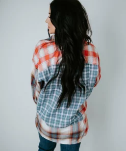 Ee:some Keysha Patchwork Plaid Top