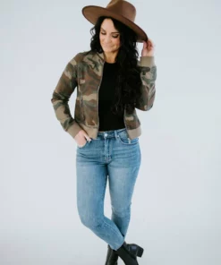 Lauriebelles Lily & Lottie Camo Bomber Jacket