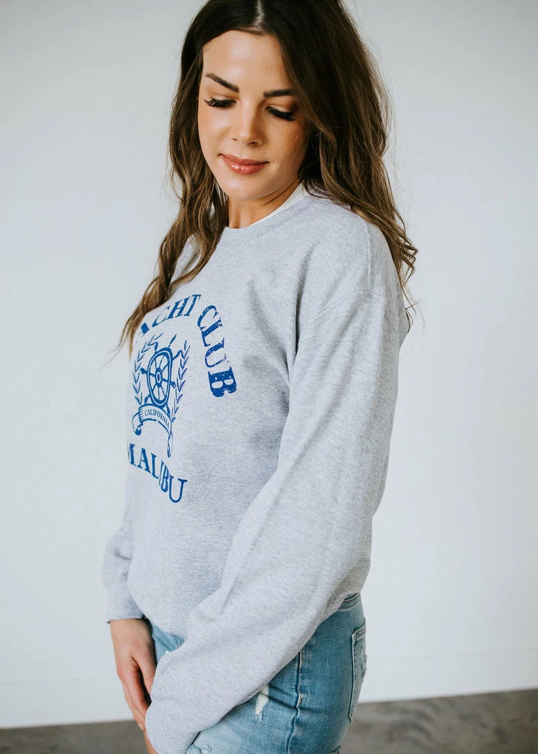 Benie Curvy Yacht Club Crewneck Sweatshirt 4 Benie Curvy Yacht Club Crewneck Sweatshirt