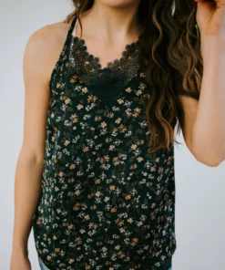 Doe & Rae Tops Fresh Impression Lace Trim Cami