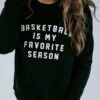 Ocean & 7th Basketball Is My Favorite Season Sweatshirt Curvy