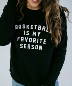 Ocean & 7th Basketball Is My Favorite Season Sweatshirt Curvy