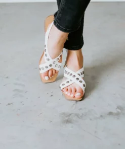 KKE Originals Renita Studded Cross Band Sandal