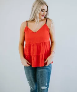 Ee:some Cleo Tiered Tank Top Tops