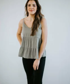 Ee:some Cleo Tiered Tank Top Tops