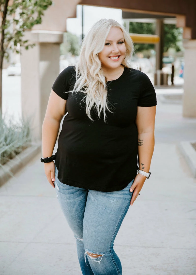 Lauriebelles Black Lily & Lottie Perfection Crew Neck Tee 6 Lauriebelles Black Lily & Lottie Perfection Crew Neck Tee