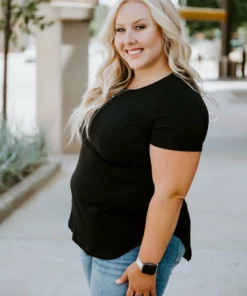 Lauriebelles Black Lily & Lottie Perfection Crew Neck Tee 14 Lauriebelles Black Lily & Lottie Perfection Crew Neck Tee