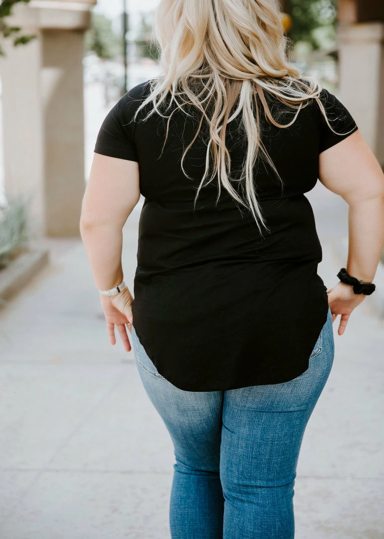 Lauriebelles Black Lily & Lottie Perfection Crew Neck Tee 9 Lauriebelles Black Lily & Lottie Perfection Crew Neck Tee