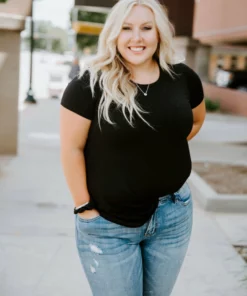 Lauriebelles Black Lily & Lottie Perfection Crew Neck Tee