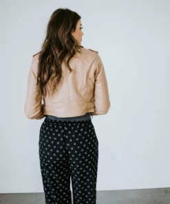 Veracci Outerwear Kayde Cropped Moto Jacket