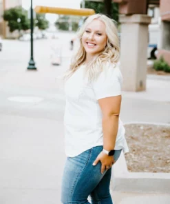 Lauriebelles Off White Lily & Lottie Perfection Crew Neck Tee 9 Lauriebelles Off White Lily & Lottie Perfection Crew Neck Tee