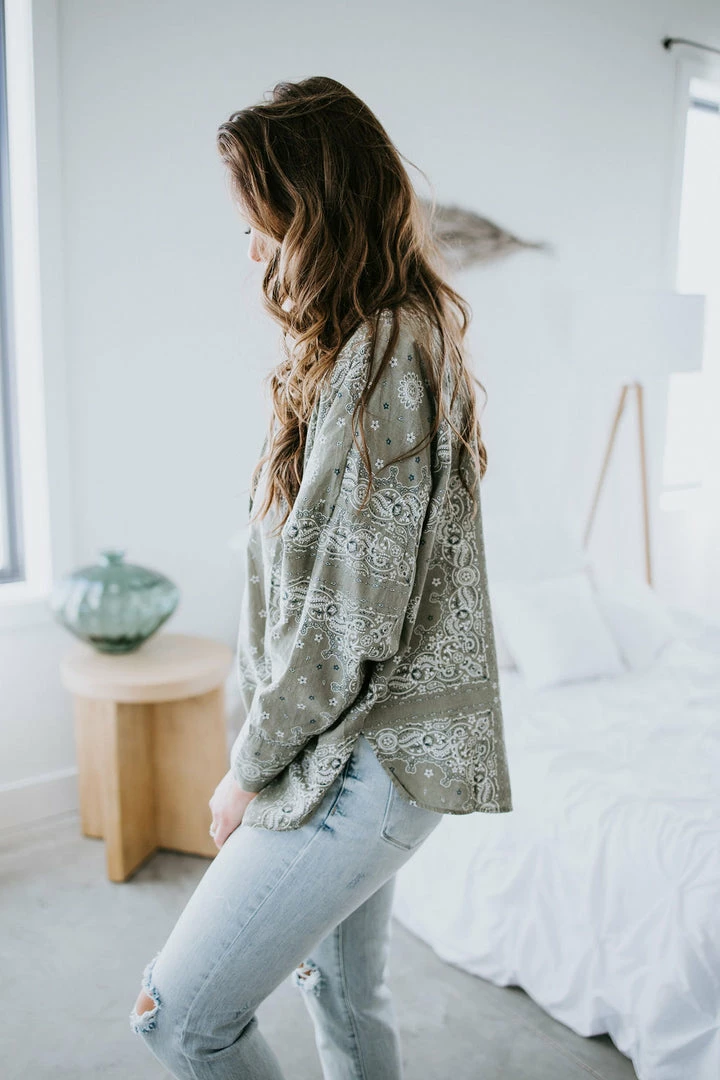 POL Clothing Inc. Run It Paisley Button Down Shirt 5 POL Clothing Inc. Run It Paisley Button Down Shirt