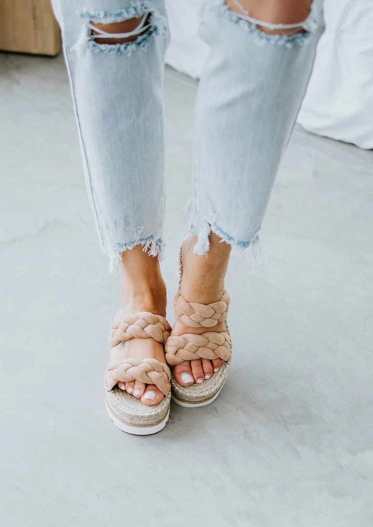 KKE Originals Kylene Braided Espadrille Sandal Shoes 4 KKE Originals Kylene Braided Espadrille Sandal Shoes