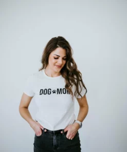 Honey Tee Dog Mom Graphic Tee Tops