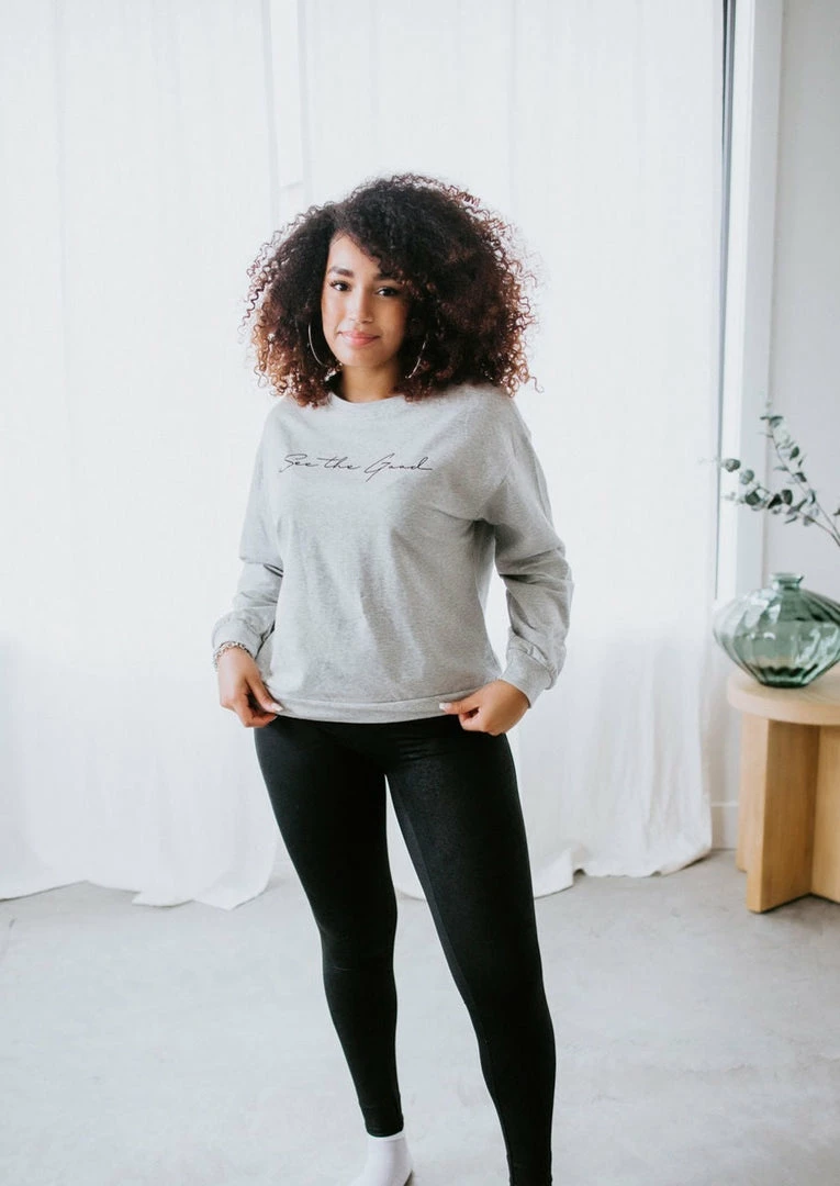 Tres Bien Tops See The Good Graphic Pullover 3 Tres Bien Tops See The Good Graphic Pullover