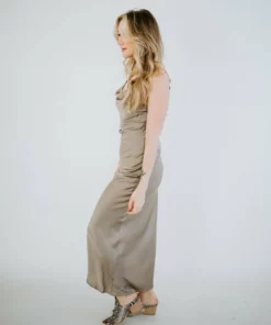 Mable Dresses Maurie Cowl Neck Midi Dress