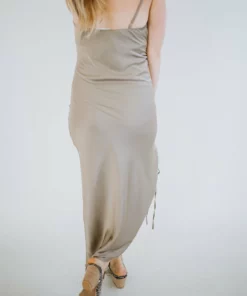 Mable Dresses Maurie Cowl Neck Midi Dress