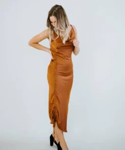 Mable Dresses Maurie Cowl Neck Midi Dress