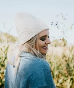 Olive & Pique Luca Weave Textured Beanie Outerwear