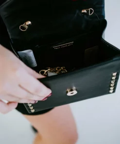 H&D Accessories Rian Studded Top Handle Bag