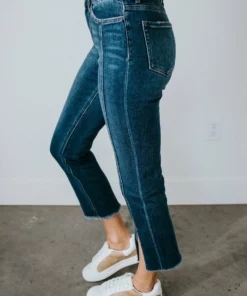 VERVET By Flying Monkey Misty Front Slit Straight Jean