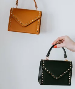 H&D Accessories Rian Studded Top Handle Bag