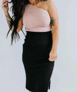 Lush Clothing Ready In A Ruched Knit Top