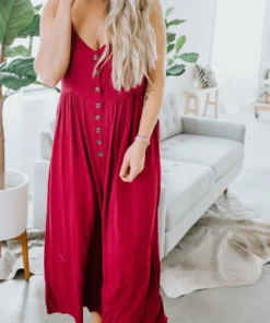 Kori America Dresses Can't Deny Button Down Jumpsuit 16 Kori America Dresses Can't Deny Button Down Jumpsuit