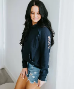 Lauriebelles Chelsea DeBoer By Lily & Lottie Distressed Hoodie