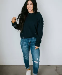 Lauriebelles Chelsea DeBoer By Lily & Lottie Distressed Hoodie