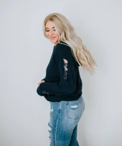 Lauriebelles Chelsea DeBoer By Lily & Lottie Distressed Hoodie